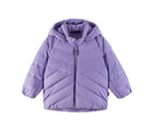 Front view of Reima Down Winter Jacket - Kupponen - Blooming Lilac. Available at www.tenlittle.com