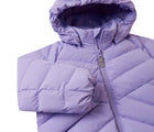 Close up of Reima Down Winter Jacket - Kupponen - Blooming Lilac. Available at www.tenlittle.com