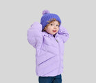 Child wearing Reima Down Winter Jacket - Kupponen - Blooming Lilac. Available at www.tenlittle.com