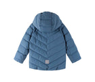 Back view of Reima Down Winter Jacket - Kupponen - Blue Ocean. Available at www.tenlittle.com
