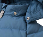 Detachable hood snap of Reima Down Winter Jacket - Kupponen - Blue Ocean. Available at www.tenlittle.com