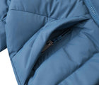 Zip pocket of Reima Down Winter Jacket - Kupponen - Blue Ocean. Available at www.tenlittle.com
