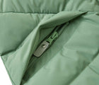 Zip pocket of Reima Down Winter Jacket - Kupponen - Green Clay. Available at www.tenlittle.com