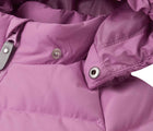 Detachable hood snap of Reima Down Winter Jacket - Kupponen - Mauve Pink. Available at www.tenlittle.com