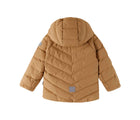 Back view of Reima Down Winter Jacket - Kupponen - Peanut Brown. Available at www.tenlittle.com