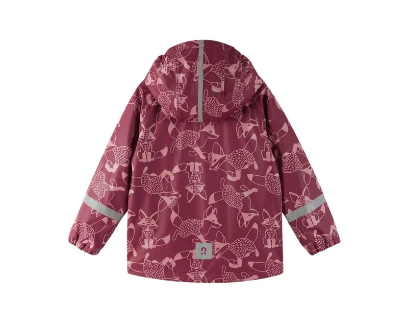 期間限定出品 Reddish brown  rain parka Reima Fleece-Lined Rubber Rain Jacket for Toddler & Kids