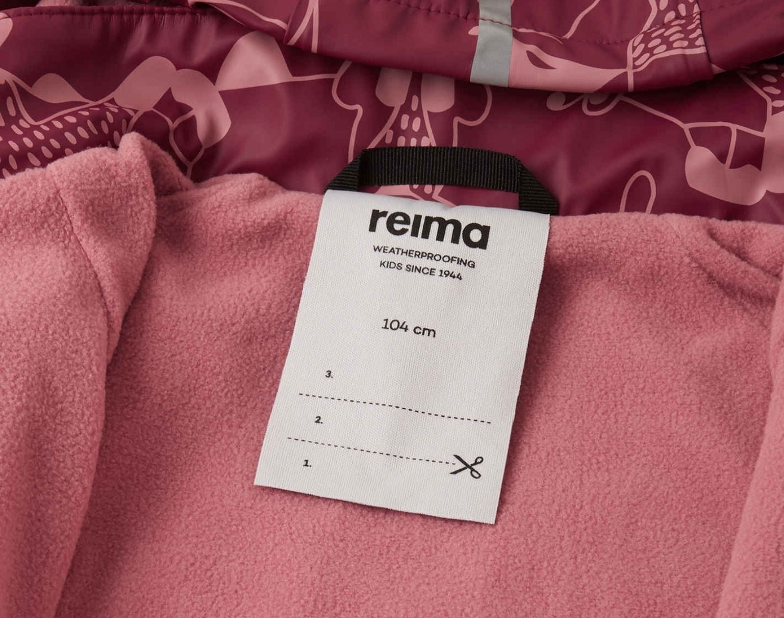 Reima Fleece-Lined Rubber Rain Jacket for Toddler & Kids