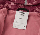 Close up interior ID tag of Reima Fleece-Lined Rubber Rain Jacket - Koski - Jam Red. Available at www.tenlittle.com