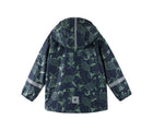 Back view of Reima Fleece-Lined Rubber Rain Jacket - Koski - Navy. Available at www.tenlittle.com