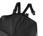 Close up adjustable suspenders of Reima Waterproof Rain Pants - Black. Available at www.tenlittle.com