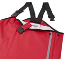 Close up adjustable suspenders of Reima Waterproof Rain Pants - Reima Red. Available at www.tenlittle.com