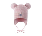 Front view of Merino Wool Hat - Kuuru - Pale Rose. Available at www.tenlittle.com