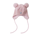 Flat lay of Merino Wool Hat - Kuuru - Pale Rose. Available at www.tenlittle.com