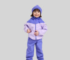 Child wearing Reima Reimatec Waterproof Jacket - Tuulela - Blooming Lilac. Available at www.tenlittle.com