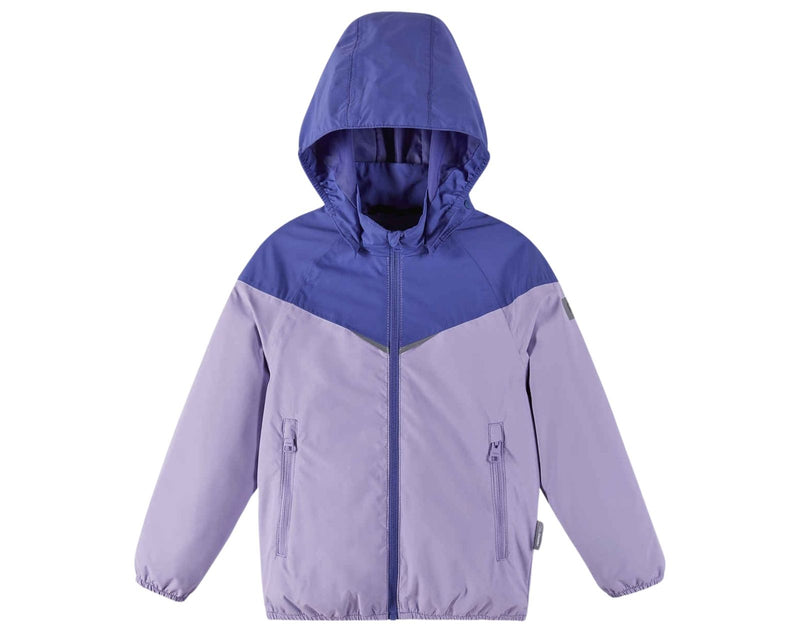 Front view of Reima Reimatec Waterproof Jacket - Tuulela - Blooming Lilac. Available at www.tenlittle.com