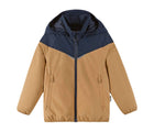 Front view of Reima Reimatec Waterproof Jacket - Tuulela - Peanut Brown. Available at www.tenlittle.com
