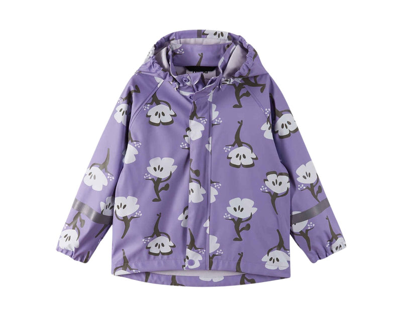 Front view of Reima Waterproof Rain Jacket - Vesi - Blooming Lilac. Available at www.tenlittle.com