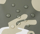 Close up waterproof material of Reima Waterproof Rain Jacket - Vesi - Greyish Green. Available at www.tenlittle.com