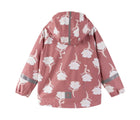 Back view of Reima Waterproof Rain Jacket - Vesi - Rose Blush. Available at www.tenlittle.com