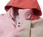 Flat lay of Reima ReimaTec Waterproof Shell Jacket - Sysma - Grey Pink. Available at www.tenlittle.com