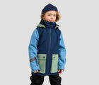 Child wearing Reima ReimaTec Waterproof Shell Jacket - Sysma - Navy. Available at www.tenlittle.com