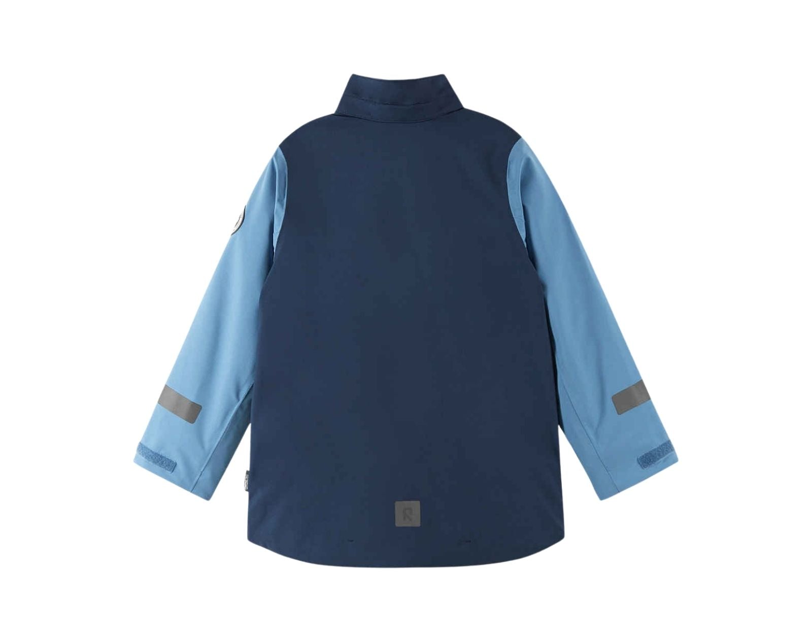 Back view of Reima ReimaTec Waterproof Shell Jacket - Sysma - Navy. Available at www.tenlittle.com