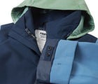 Close up flat lay of Reima ReimaTec Waterproof Shell Jacket - Sysma - Navy. Available at www.tenlittle.com
