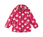 Front view of Reima Reimatec Waterproof Jacket - Hete - Bright Berry. Available at www.tenlittle.com