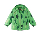 Front view of Reima Reimatec Waterproof Jacket - Hete - Summer Green. Available at www.tenlittle.com