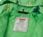 Close up interior ID tag of Reima Reimatec Waterproof Jacket - Hete - Summer Green. Available at www.tenlittle.com