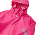 Close up of Reima - Waterproof Rain Jacket - Candy Pink - Available at www.tenlittle.com