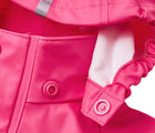 Close up hood snap of Reima - Waterproof Rain Jacket - Candy Pink - Available at www.tenlittle.com