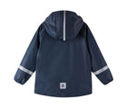 Reima back view - Waterproof Rain Jacket - Navy - Available at www.tenlittle.com