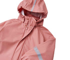 Close up of Reima - Waterproof Rain Jacket - Rose Blush - Available at www.tenlittle.com