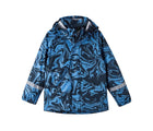 Front view of Reima Waterproof Rain Jacket - Vesi - Denim Blue. Available at www.tenlittle.com