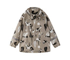 Front view of Reima Waterproof Rain Jacket - Vesi - Earthy Beige. Available at www.tenlittle.com