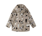 Back view of Reima Waterproof Rain Jacket - Vesi - Earthy Beige. Available at www.tenlittle.com