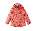 Front view of Reima Waterproof Rain Jacket - Vesi - Misty Red. Available at www.tenlittle.com