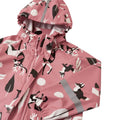 Flat lay of Reima Waterproof Rain Jacket - Vesi - Rose Blush. Available at www.tenlittle.com