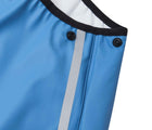 Close up side snap of Reima - Lammikko Waterproof Rain Pants - Denim Blue - Available at www.tenlittle.com