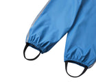 Close up elastic leg ends and foot loops of Reima - Lammikko Waterproof Rain Pants - Denim Blue - Available at www.tenlittle.com