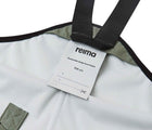 Close up name tag of Reima - Lammikko Waterproof Rain Pants - Greyish Green - Available at www.tenlittle.com