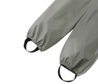 Close up elastic leg ends and foot loops of Reima - Lammikko Waterproof Rain Pants - Greyish Green - Available at www.tenlittle.com