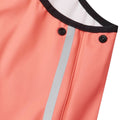 Close up side snap of Reima - Lammikko Waterproof Rain Pants - Misty Red - Available at www.tenlittle.com