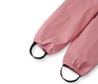 Close up elastic leg ends and foot loops of Reima - Lammikko Waterproof Rain Pants - Rose Blush - Available at www.tenlittle.com