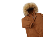 Close up of Reima - Waterproof Reimatec Snowsuit - Gotland - Cinnamon Brown - Available at www.tenlittle.com