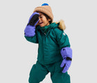 Boy wearing Reima - Waterproof Reimatec Snowsuit - Gotland - Deeper Green - Available at www.tenlittle.com