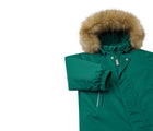 Close up of Reima - Waterproof Reimatec Snowsuit - Gotland - Deeper Green - Available at www.tenlittle.com