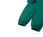 Close up elastic leg ends and silicone foot loops of Reima - Waterproof Reimatec Snowsuit - Gotland - Deeper Green - Available at www.tenlittle.com