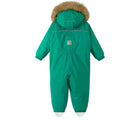 Back view of Reima - Waterproof Reimatec Snowsuit - Gotland - Green Lake - Available at www.tenlittle.com